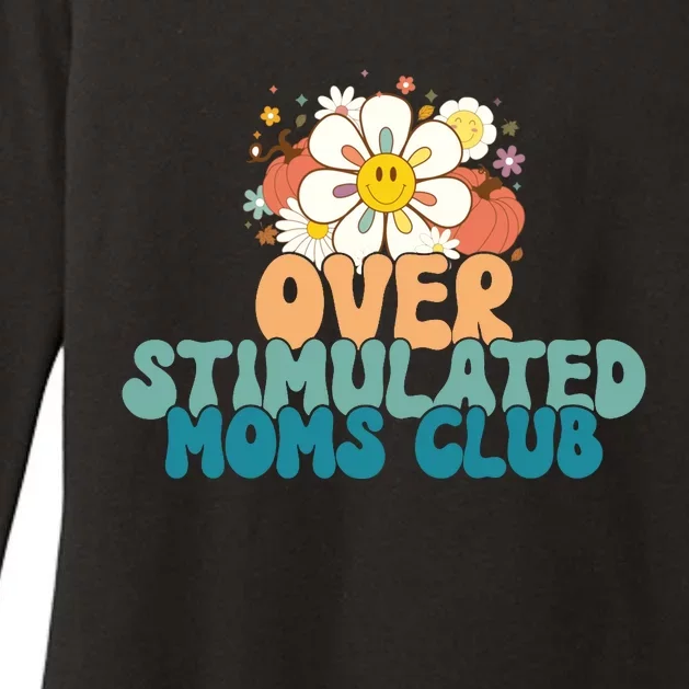 Groovy Overstimulated Moms Club Funny Trendy Mom Womens CVC Long Sleeve Shirt