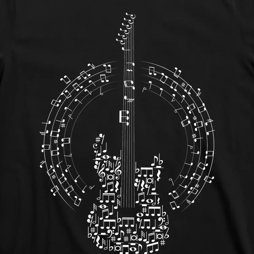 Guitar Of Musical Notes T-Shirt