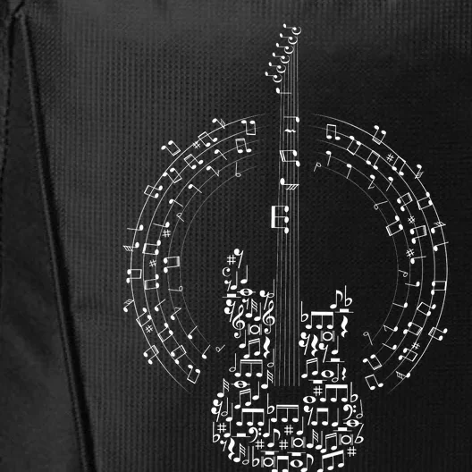 Guitar Of Musical Notes City Backpack