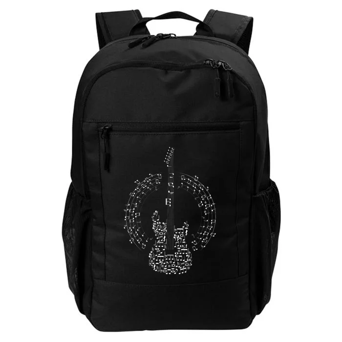 Guitar Of Musical Notes Daily Commute Backpack