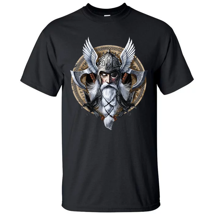 God Odin Norse Viking Warrior Nordic Pagan Tall T-Shirt