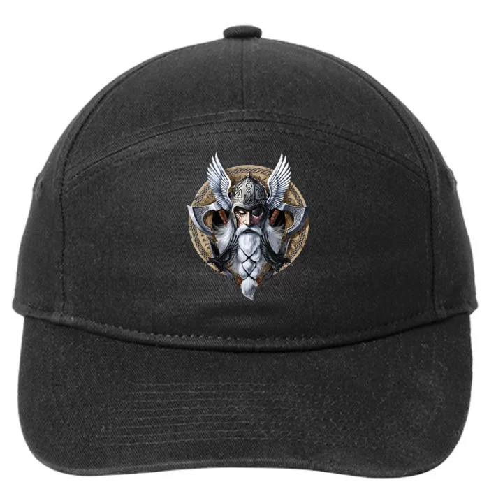 God Odin Norse Viking Warrior Nordic Pagan 7-Panel Snapback Hat