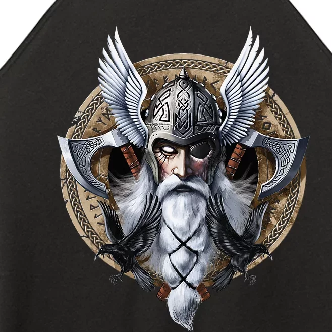 God Odin Norse Viking Warrior Nordic Pagan Women’s Perfect Tri Rocker Tank