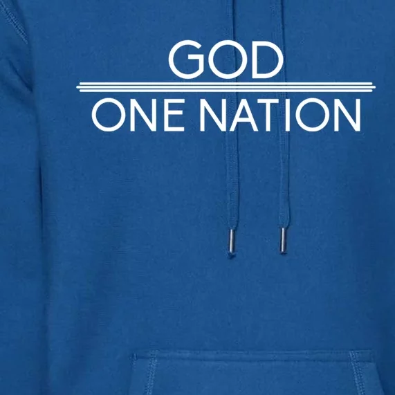 God One Nation Under God Patriotic For Christian Gift Premium Hoodie