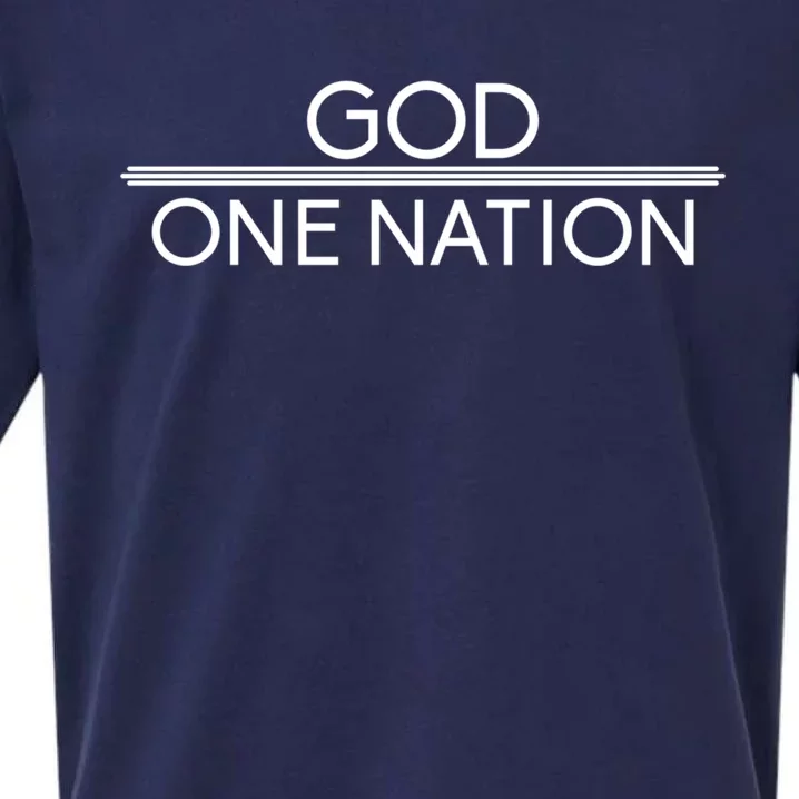 God One Nation Under God Patriotic For Christian Gift Sueded Cloud Jersey T-Shirt