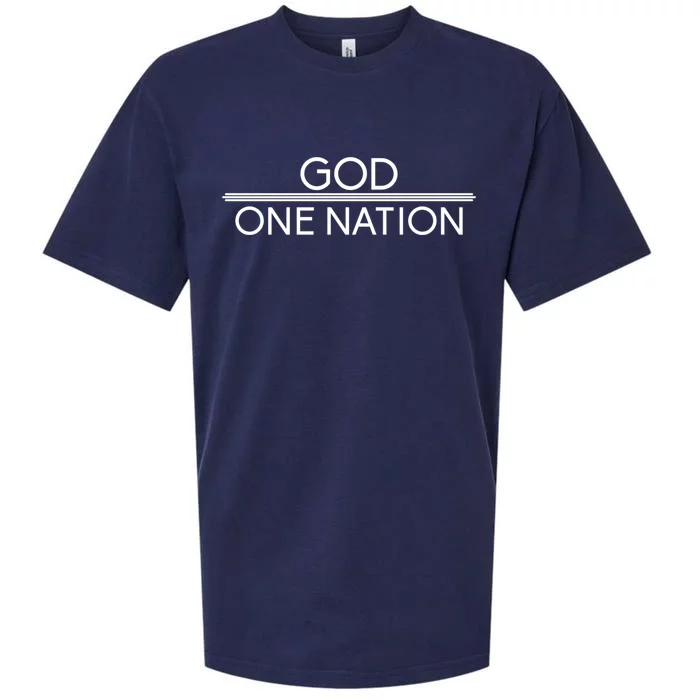 God One Nation Under God Patriotic For Christian Gift Sueded Cloud Jersey T-Shirt