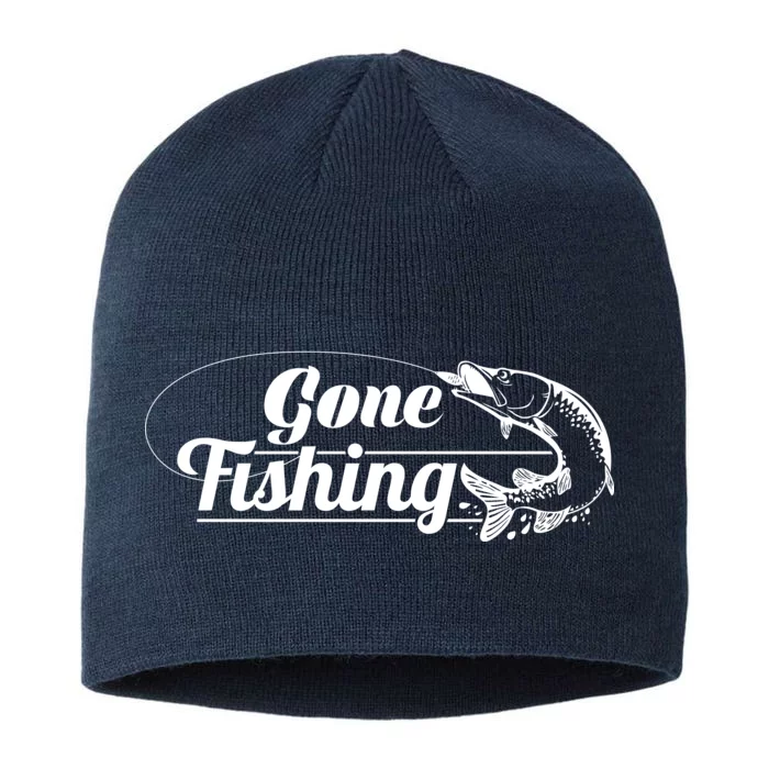 Gone Fishing Logo 8 1/2in Sustainable Knit Beanie