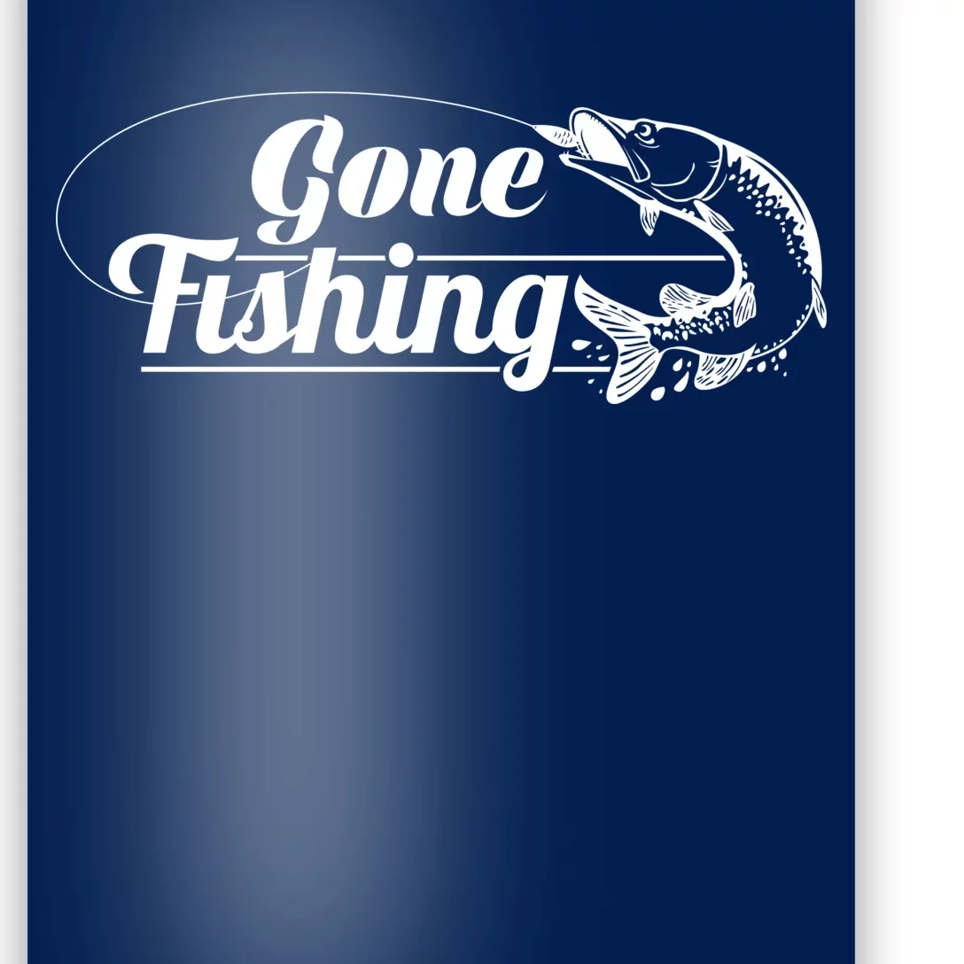 Gone Fishing Logo Poster