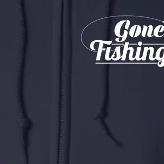 Gone Fishing Logo Full Zip Hoodie