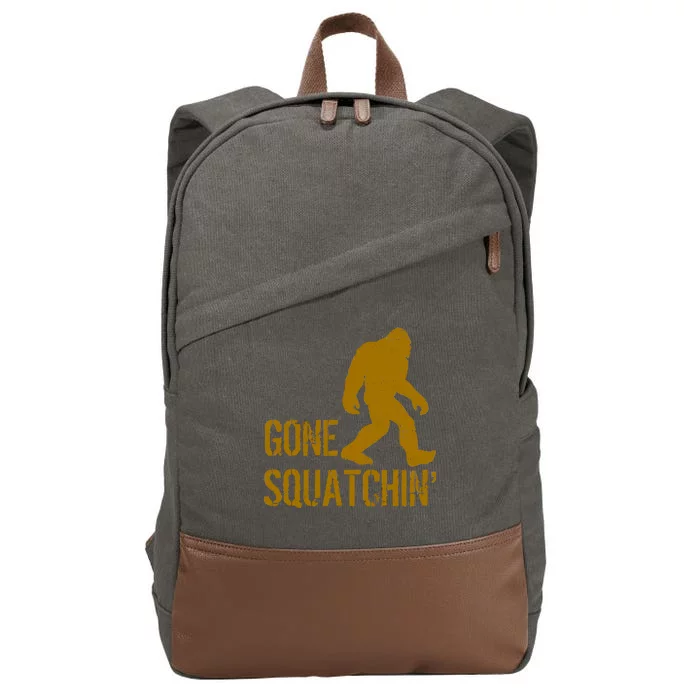 Gone Squatchhin Cotton Canvas Backpack