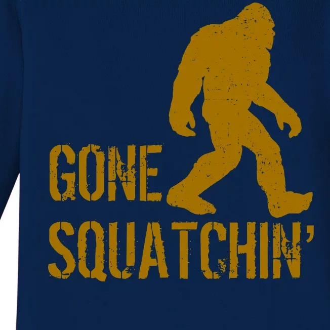 Gone Squatchhin Baby Long Sleeve Bodysuit