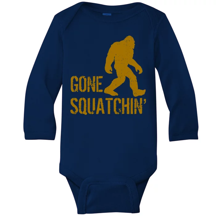 Gone Squatchhin Baby Long Sleeve Bodysuit