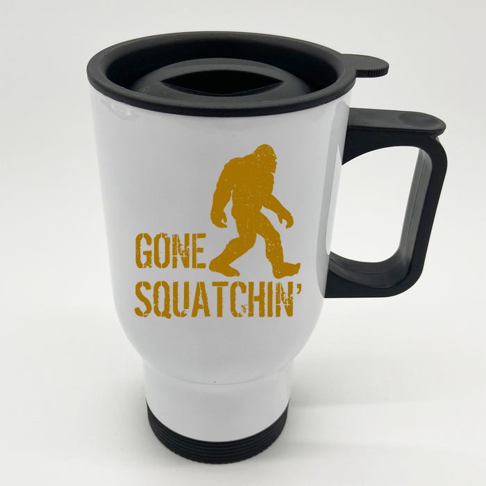 Gone Squatchhin Front & Back Stainless Steel Travel Mug