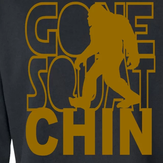 Gone Squatchhin Funny Sasquatch Cropped Pullover Crew