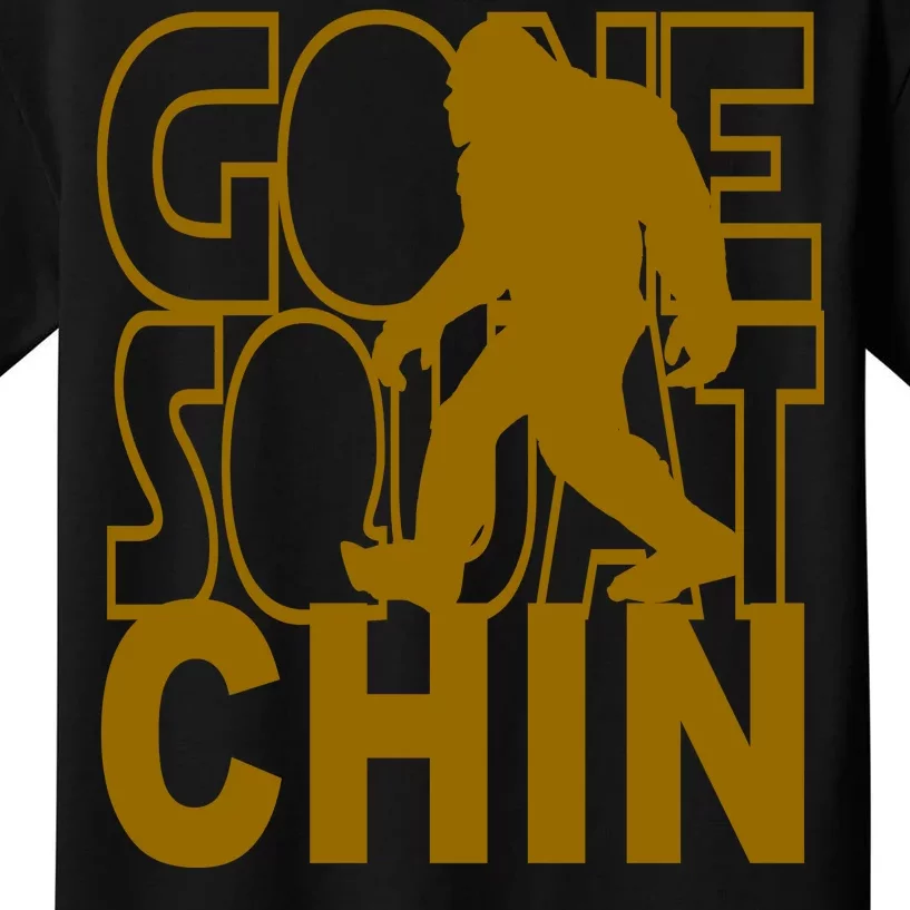 Gone Squatchhin Funny Sasquatch Kids T-Shirt