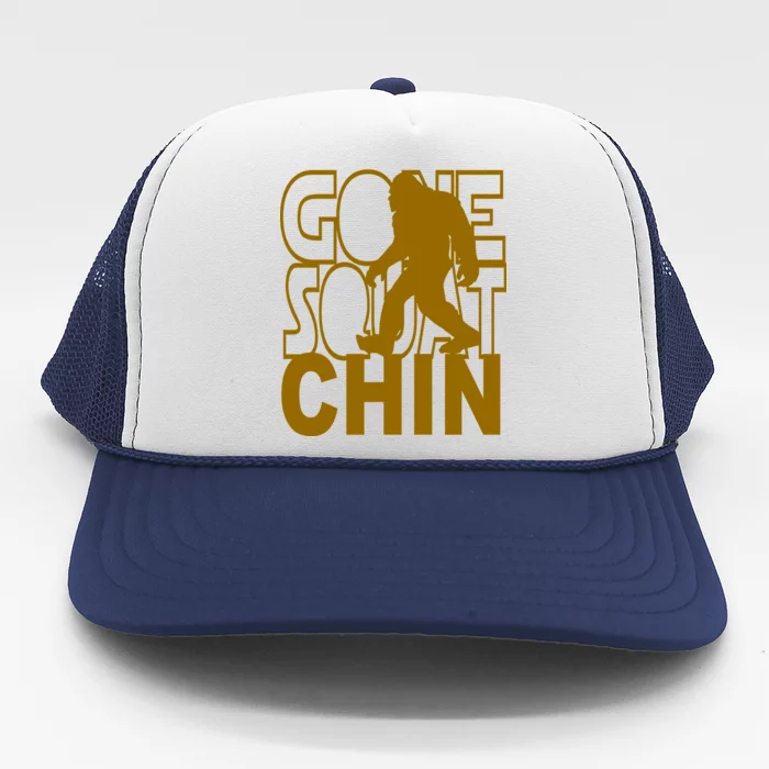 Gone Squatchhin Funny Sasquatch Trucker Hat