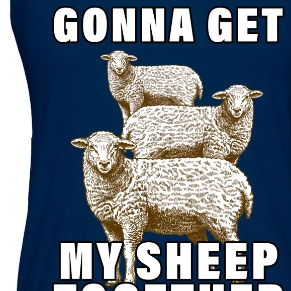 Gonna Get My Sheep Together Ladies Essential Flowy Tank