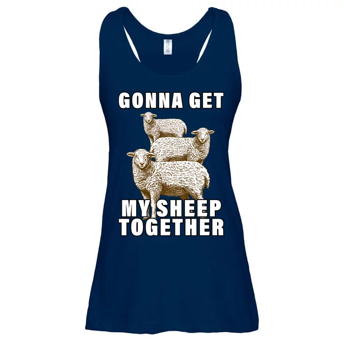 Gonna Get My Sheep Together Ladies Essential Flowy Tank