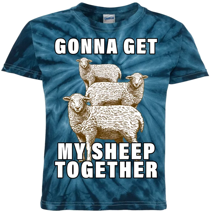 Gonna Get My Sheep Together Kids Tie-Dye T-Shirt