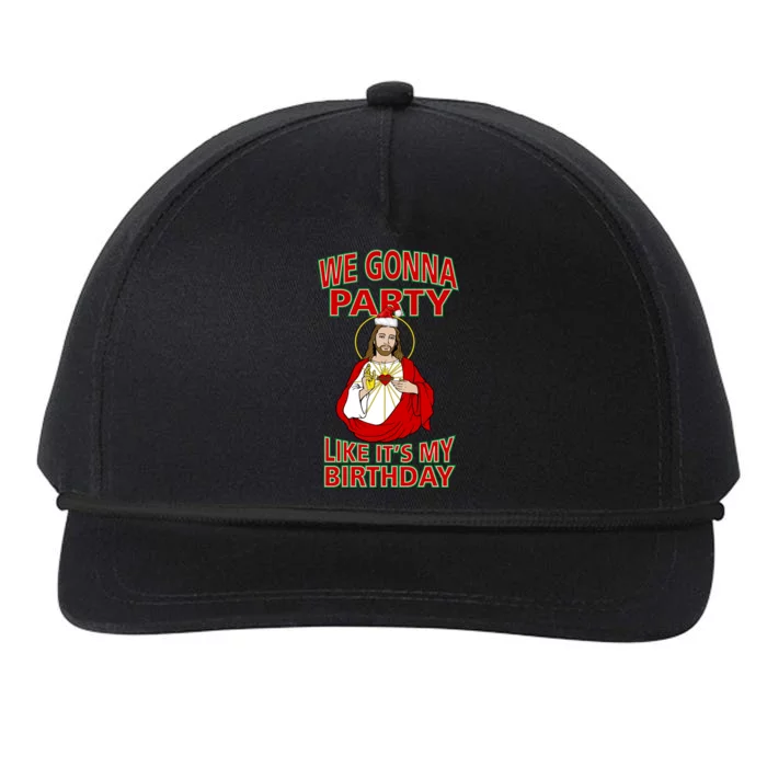 Gonna Party Like It's My Birthday Jesus Snapback Five-Panel Rope Hat