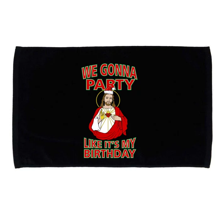 Gonna Party Like It's My Birthday Jesus Microfiber Hand Towel