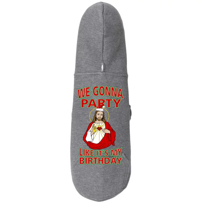 Gonna Party Like It's My Birthday Jesus Doggie 3-End Fleece Hoodie