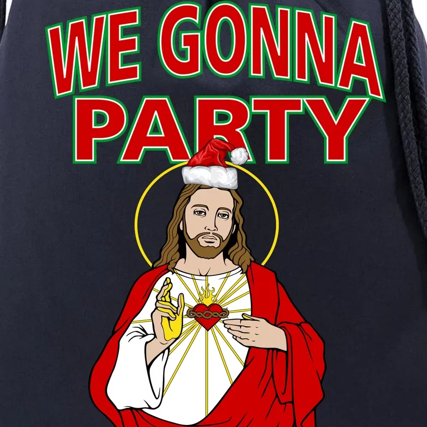 Gonna Party Like It's My Birthday Jesus Drawstring Bag