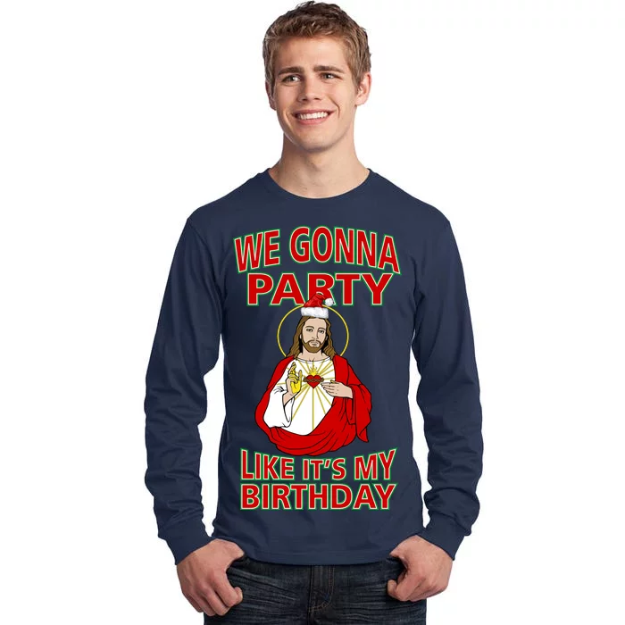 Gonna Party Like It's My Birthday Jesus Tall Long Sleeve T-Shirt