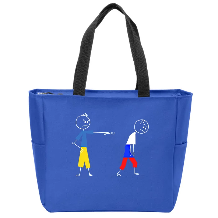 Get Out Of Ukraine Cute Gift And Show Your Support For Ukraine Gift Zip Tote Bag