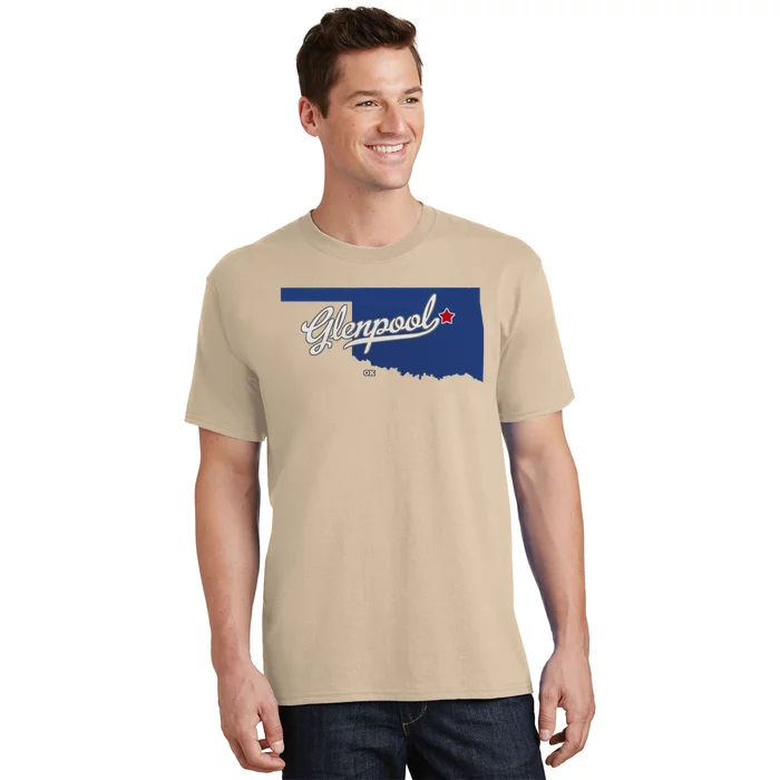 Glenpool Oklahoma Ok Map T-Shirt