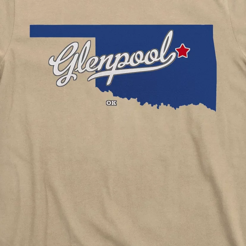 Glenpool Oklahoma Ok Map T-Shirt