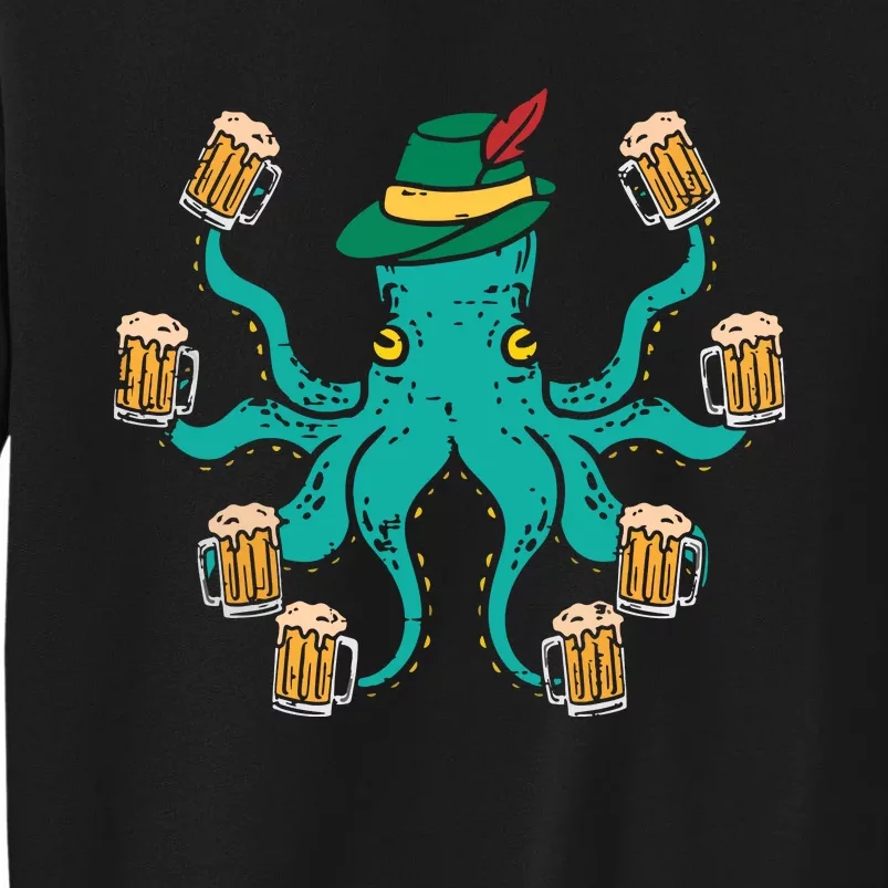 German Octopus Oktoberfest Funny Bavarian Festival Sweatshirt