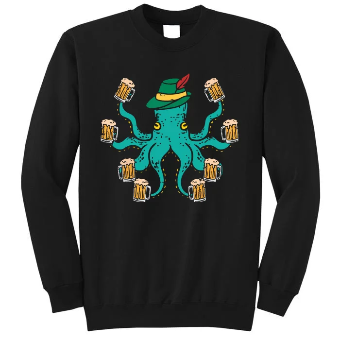 German Octopus Oktoberfest Funny Bavarian Festival Sweatshirt