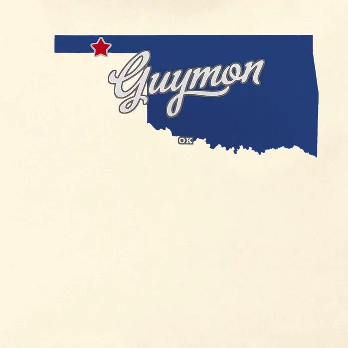 Guymon Oklahoma Ok Map Zip Tote Bag