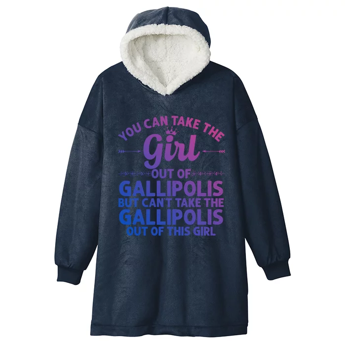 Girl Out Of Gallipolis Oh Ohio Gift Funny Home Roots Usa Gift Hooded Wearable Blanket