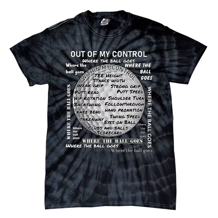 Golf Out Of My Control Tie-Dye T-Shirt