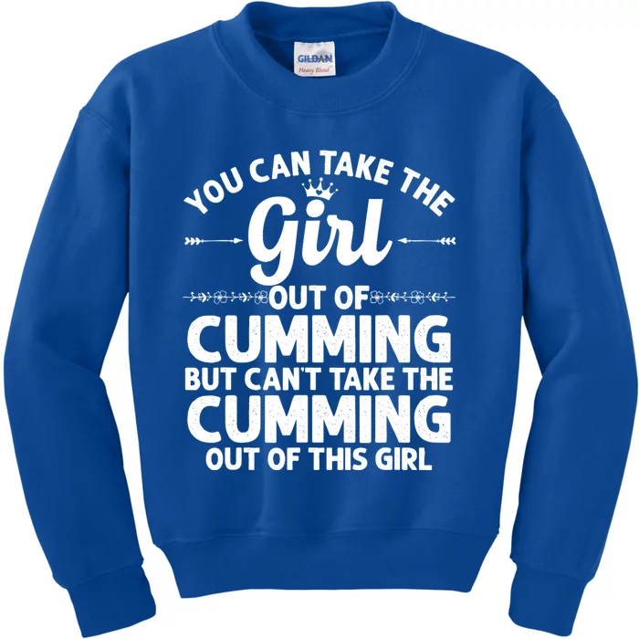 Girl Out Of Cumming Ga Georgia Gift Funny Home Roots Usa Gift Kids Sweatshirt