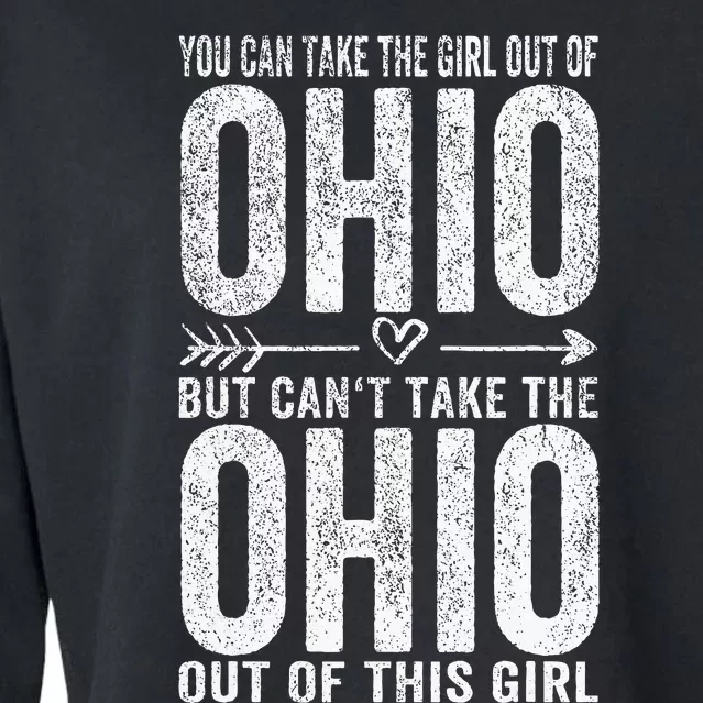 Girl Out Of Ohio Hometown Home Ohio Cropped Pullover Crew