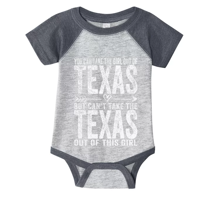 Girl Out Of Texas Hometown Home Texas Infant Baby Jersey Bodysuit