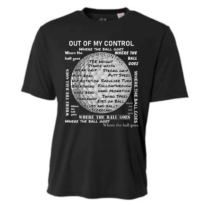 Golf Out Of My Control Cooling Performance Crew T-Shirt