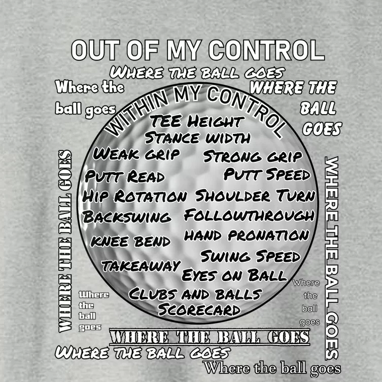 Golf Out Of My Control Women's Crop Top Tee