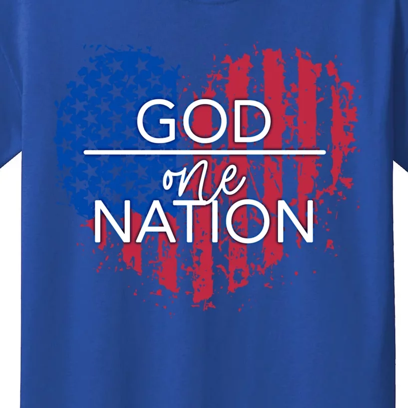 God Over One Nation Gift Kids T-Shirt