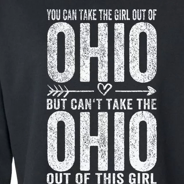 Girl Out Of Ohio Hometown Home Ohio Cropped Pullover Crew