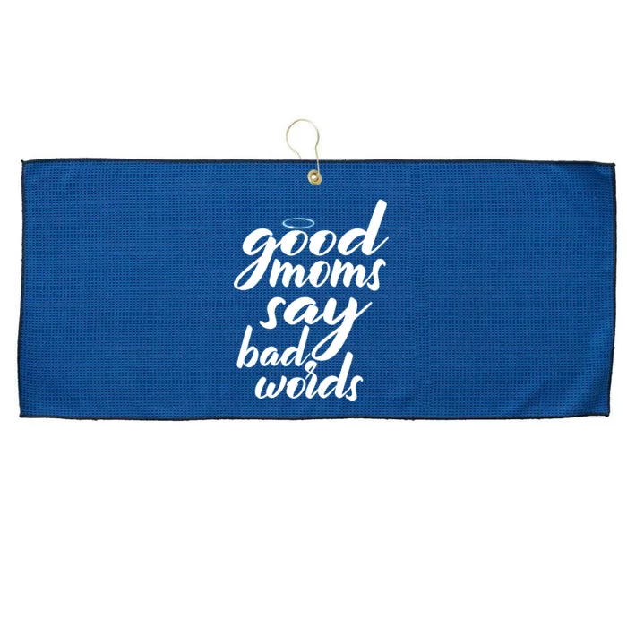 Good Moms Say Bad Words Large Microfiber Waffle Golf Towel