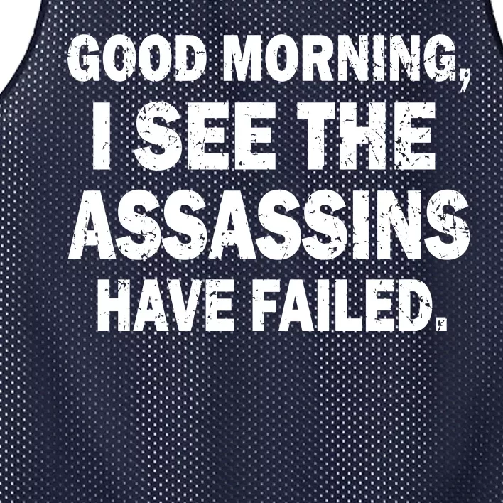 Good Morning Assassins Failed Mesh Reversible Basketball Jersey Tank