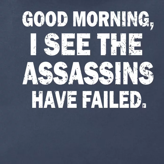 Good Morning Assassins Failed Zip Tote Bag