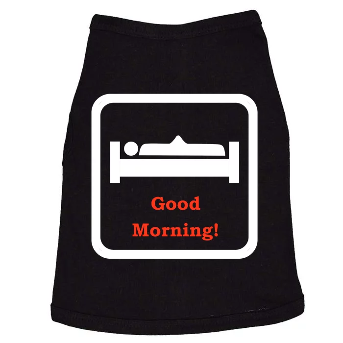 Good Morning Wood Funny Adult Humor Doggie Tank