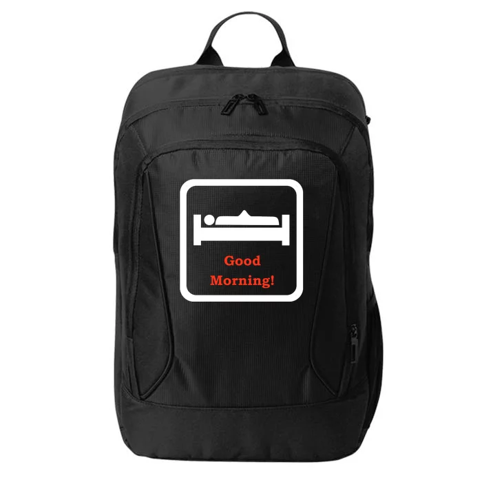 Good Morning Wood Funny Adult Humor City Backpack