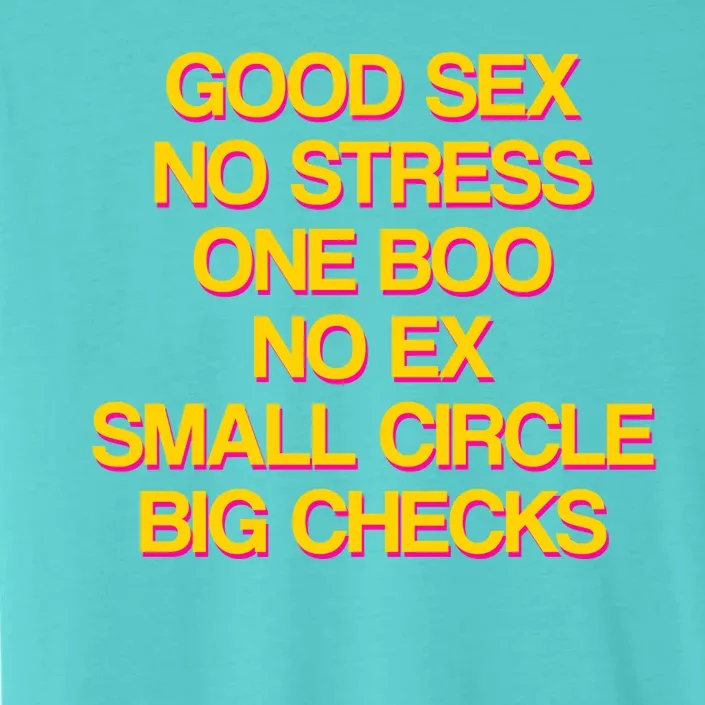 Good Sex No Stress Big Checks ChromaSoft Performance T-Shirt