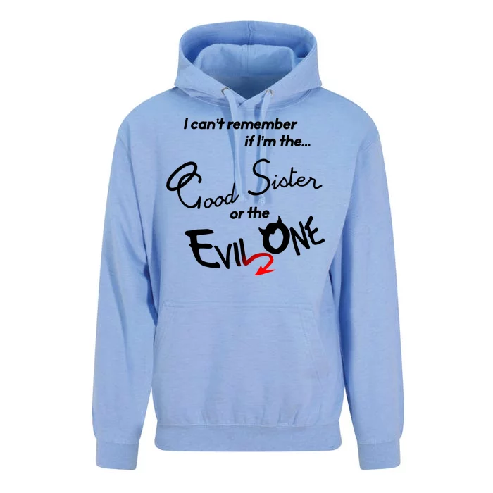 Good Sister Or The Evil Sister Unisex Surf Hoodie